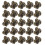 20Ensembles Boutons Pression Zinc Alliage Fermoirs Café DIY 1