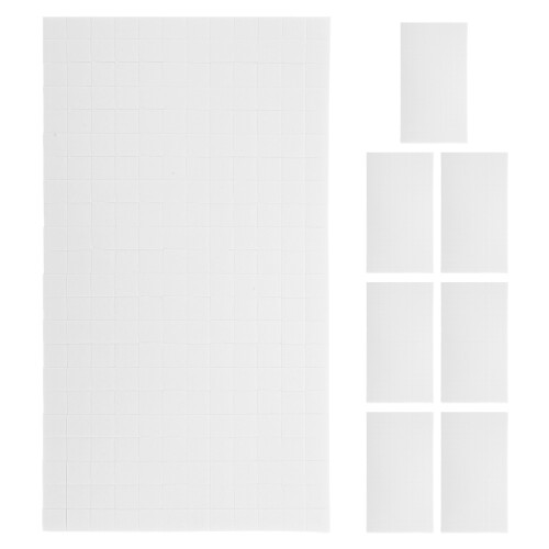 Mousse Adhésive Carrés Blancs Multi-Usages Bricolage
