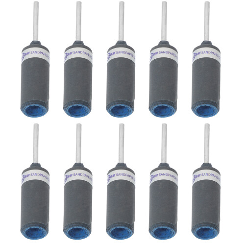 20Pièces Accessoires Ponçage Bâtons Abrasifs Couleur Gris