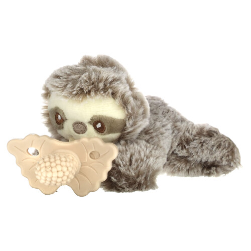 RaZbaby, RaZ-Buddy, Teether Holder, Avtagbar Teether, 0 Månader+, Sloth, 1 Räkning 2