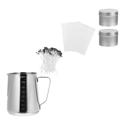 6Ensembles Kit Complet DIY Fabrication Bougies Couleurs Mélangées