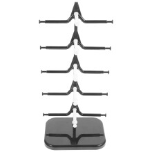 3Pcs Black Desktop Glasses Holder Rack for Sunglasses and Eyeglasses