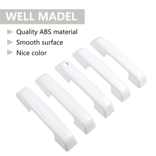 Car Door Handle Protector Tailgate Handle Cover Trim for  Bronco 21-2024 Accessories White Without   Hole 2