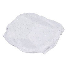 Masque facial en coton respirant avec fibres rafraîchissantes et élastiques pour les oreilles - Résistant aux UV, blanc