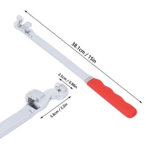 Barra extensor para llave de 15 pulgadas, universal, acero Cr-V 1
