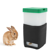 1L Heated Small Animal Water Dispenser, Portable ABS Drink Fountain