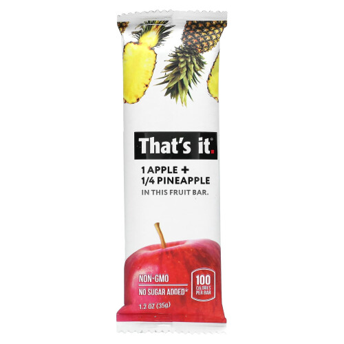 That's It, Φρούτα Μπάρα, Apple + Pineapple, 12 Μπάρες, 1.2 oz (35 g) Each 2