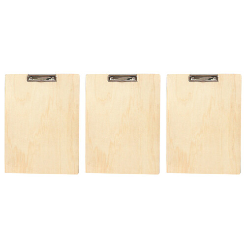 3Pièces Support À Khaki En Bois Pince En Alliage