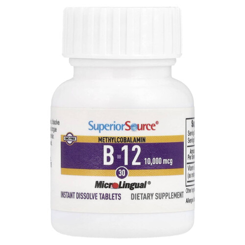 Superior Source, Methylcobalamin B-12, 10.000 mcg, 30 MicroLingual Instant Dissolve Tablets 2