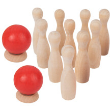 5Ensembles Ensemble Bowling Bois Miniature Jeux Intérieur Extérieur Kids
