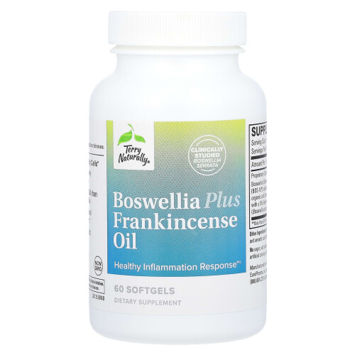 Terry Naturally, Boswellia Plus Φραγκινκένσε Ελαιόλαδο, 60 Μυαλόγελά 2