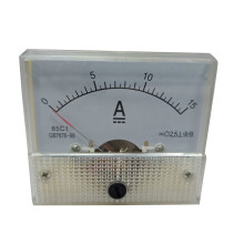 3Pièces Pointeurs Voltmetre Analogiques Blancs En ABS Durable