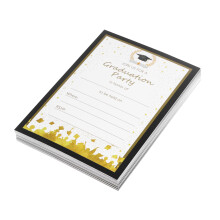 50Pcs Graduation Invitation Cards White Party Game Activity Cards