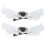4Paires Clips Argentés Chaussures Gothiques 1
