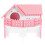 3Pièces Abri Hamster Double Étages Rose Petite De Jeu 1