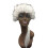 3Pièces Perruques Cosplay Bouclées Blanches Accessoires Élégants 1