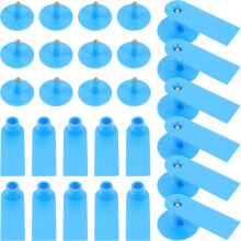 200Pièces Marques D'oreilles En Plastique Bleu Pour Bovins Ovins