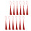 20Pièces Décor Lanternes Suspendues Pompons Rouges Accessoires Coton 1