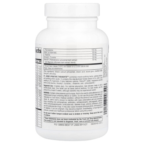 Source Naturals, St. John's Positive Thoughts, 90 tabletek 2