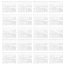 40 Pièces Stickers Ongles Transparent Gel Double-Face Pour Décoration