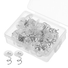 180Pièces Épingles À Tête Tordue Pour Tapisserie Transparent