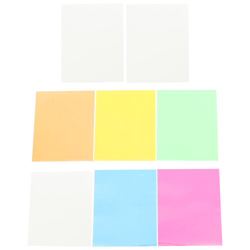 8Pièces Film Transfert PU DIY Fluorescent Pour