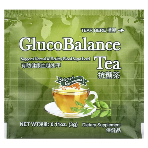 Longreen, GlukoBalans Te, 20 Tebagger, 2.12 oz (60 g) 2