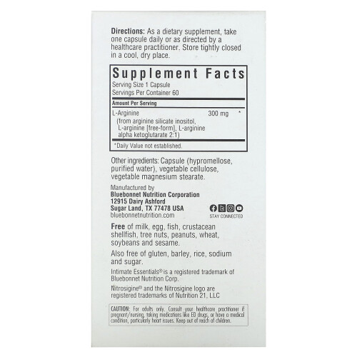 Bluebonnet Nutrition, Βασικές Ανάγκες, Nitro, Για Αυτόν και Αυτή, 60 Βοτανογενή Καψούλια 2