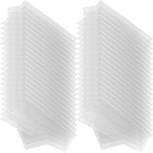 100Pièces Housses Vinyle Adhésives Blanches Protection Albums