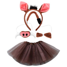 2Ensembles Costume Enfant Nez Et Bandeau