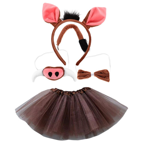 2Ensembles Costume Enfant Nez Et Bandeau