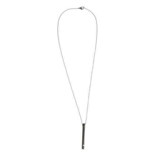 2Pièces Colliers Urne Cendrier Animaux Acier Noir Durable