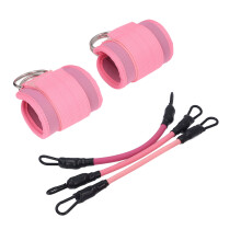 Knöchel-Widerstandsbänder-Set mit Manschetten - Latex/TPE