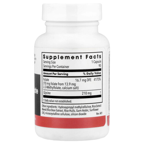 Metabolic Maintenance, L-Methylfolate, 10 mg, 90 Capsules 1