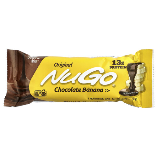 ΝούΓΟ Nutrition, Σοκολάτα Μπανάνες Μπάρ, 15 Μπάρ, 1.76 oz (50 g) Κάθε 2