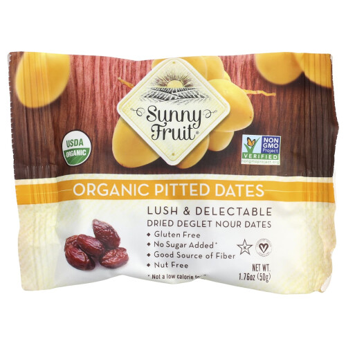 Sunny Fruit, Οργανική Πιττακια Δαμάσκηνα, 5 Portion Packs, 1.76 oz (50 g) Each 2