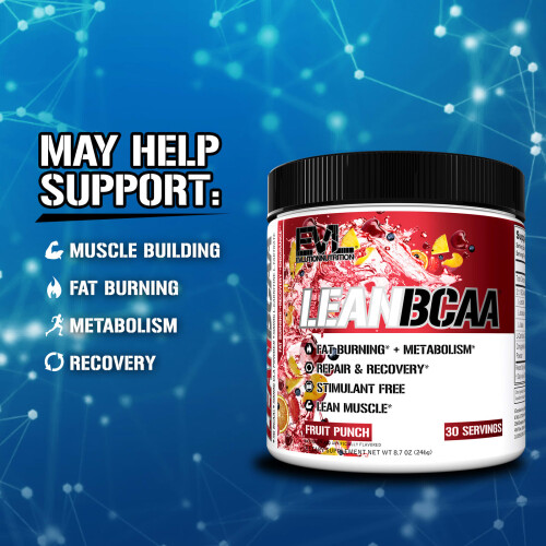 EVLution Nutrition, Lean BCAA, Φρούτα, 8.7 oz (246 g) 2