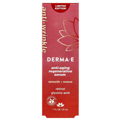 DERMA E, Αντιγηριακή Αναγεννητική Σερουμ, 1 fl oz (30 ml) 1