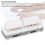 OSU pad de dos teclas RGB con cable USB programable Blanco 5