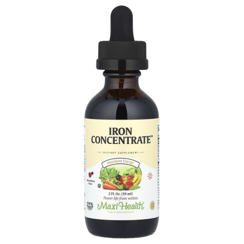 Maxi Health, Iron Concentrate, Φυσική Φράουλα, 2 fl oz (59 ml) 2