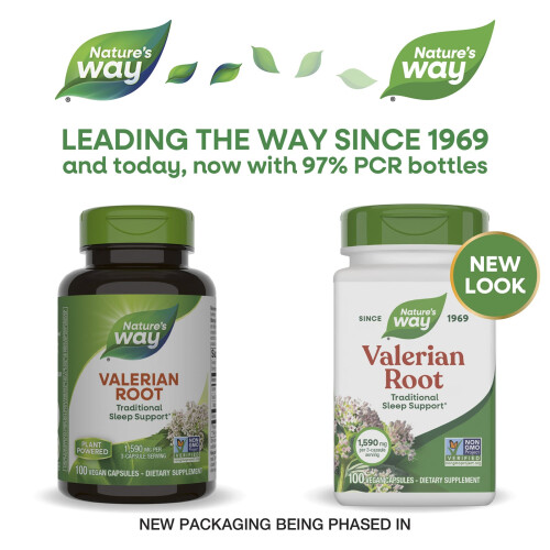 Nature's Way, Ρίζα Βαλεριανού, 1,590 mg, 100 Βεγάν Πιλάκια (530 mg ανά Πιλάκιο) 2