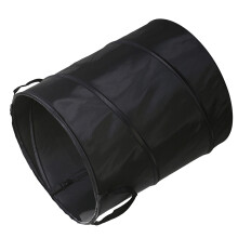 Klappbarer Oxford-Tuch Camping-Müllbehälter 34x40cm Schwarz Tragbarer Abfalleimer
