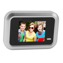 Campanello con telecamera elettronica per citofono, angolo di visione 160, schermo HD da 2,4", alluminio di zinco