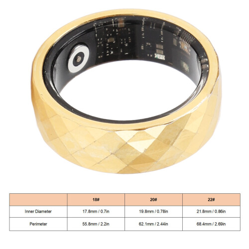 R12M Smart Ring 20 mAh IP68 Größe 18# Metall 1