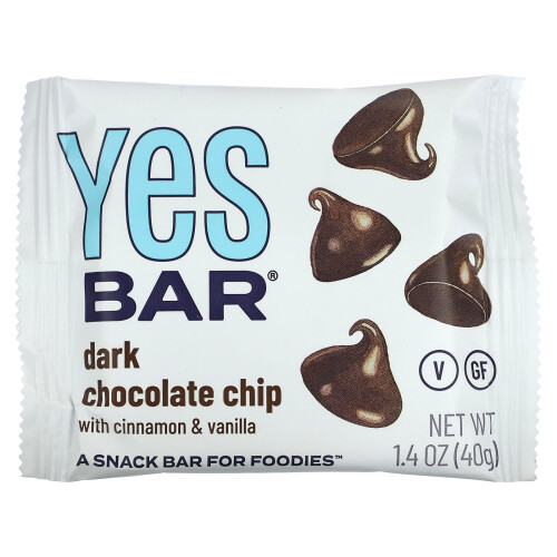Yes Bar, Σνακ Μπαρ, Σκουρόχρωμο Καραμέλιο, 6 Μπάρες, 1.4 oz (40 g) Κάθε 2