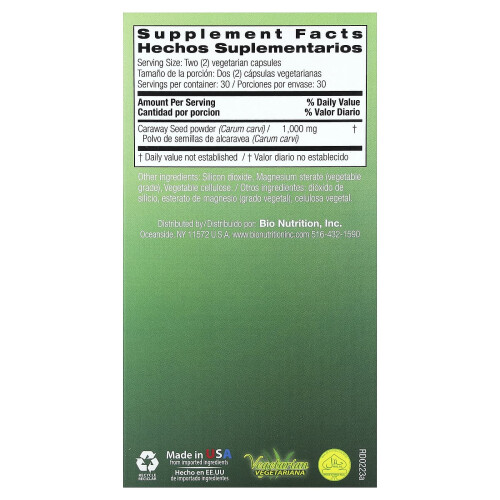 Bio Nutrition, Koolzaadzaad, 60 vegetarische capsules 1