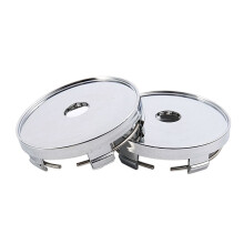 Set of 8 Chrome Wheel Center Hub Cap Universal Car Plastic 60Mm Tyre Trims