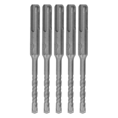 5Pcs Spiral Impact Drill Bits 110mm 6mm Cemented Carbide 1