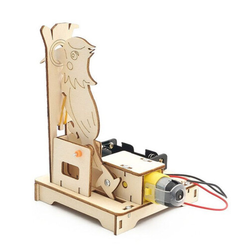 DIY Woodpecker Assemble Model Science Experimental Tool Kit STEM Kit for Learning Wooden Puzzle 2
