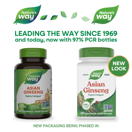 Nature's Way, Ασιατική Γένσενγκ, 100 Βέγκαν Φιάλες (560 mg ανά Φιάλη) 2